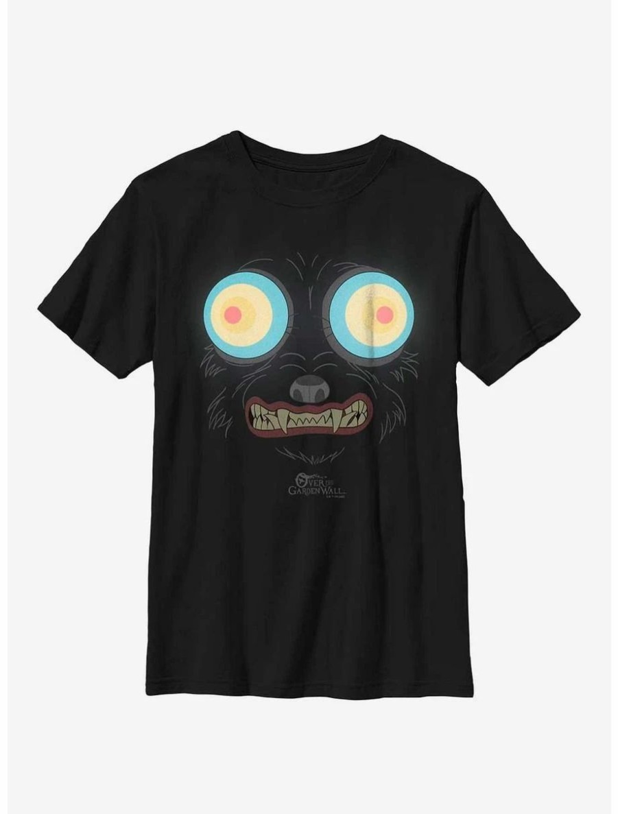 Youth | * Boxlunch Over The Garden Wall Black Dog Big Face Youth T-Shirt