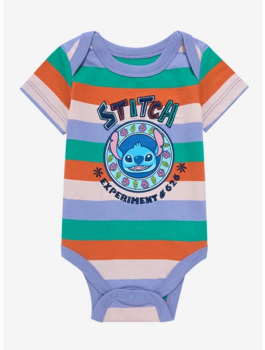 Infant | * Disney Lilo & Stitch Experiment 626 Striped Infant One-Piece Boxlunch Exclusive