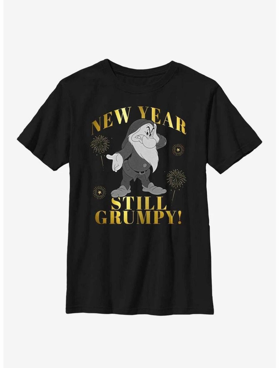 Youth | * Boxlunch Disney Snow White And The Seven Dwarfs New Year Still Grumpy Youth T-Shirt