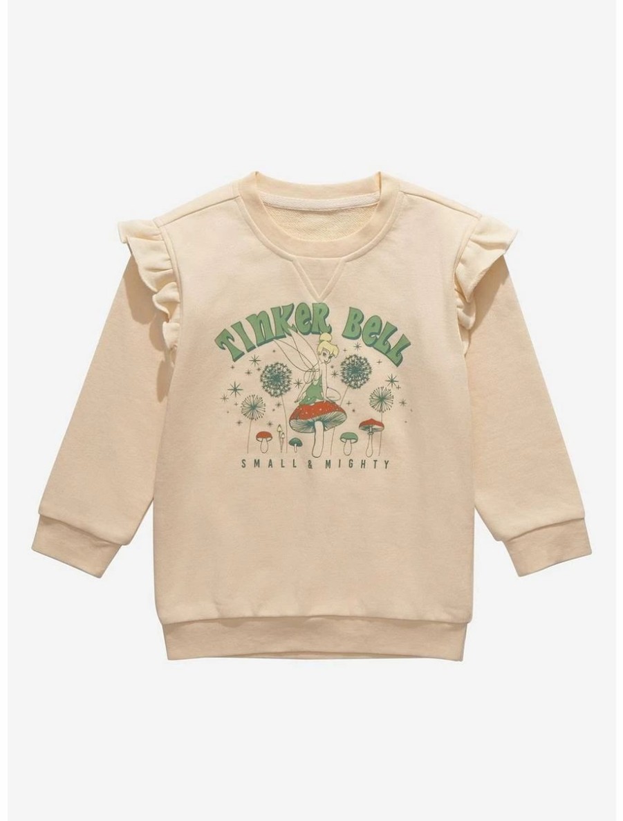 Toddler | * Disney Peter Pan Tinker Bell Small & Mighty Ruffled Toddler Crewneck Boxlunch Exclusive