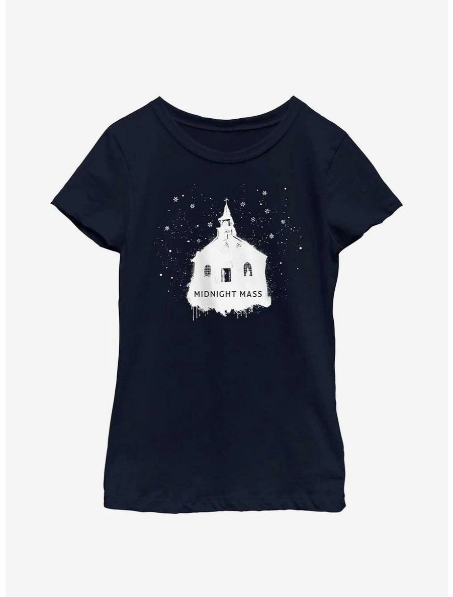 Youth | * Boxlunch Midnight Mass Snowy Church Youth Girls T-Shirt