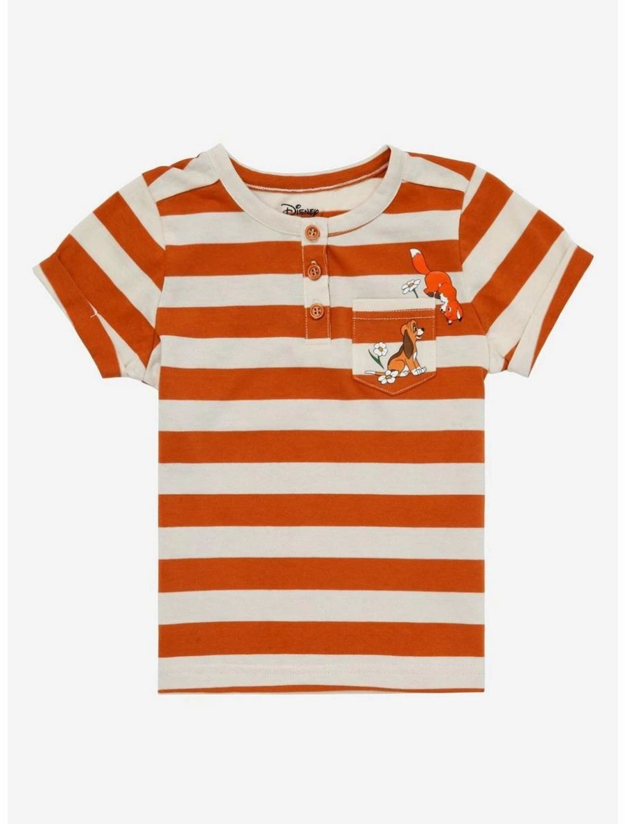 Toddler | * Disney The Fox And The Hound Striped Toddler Pocket T-Shirt Boxlunch Exclusive