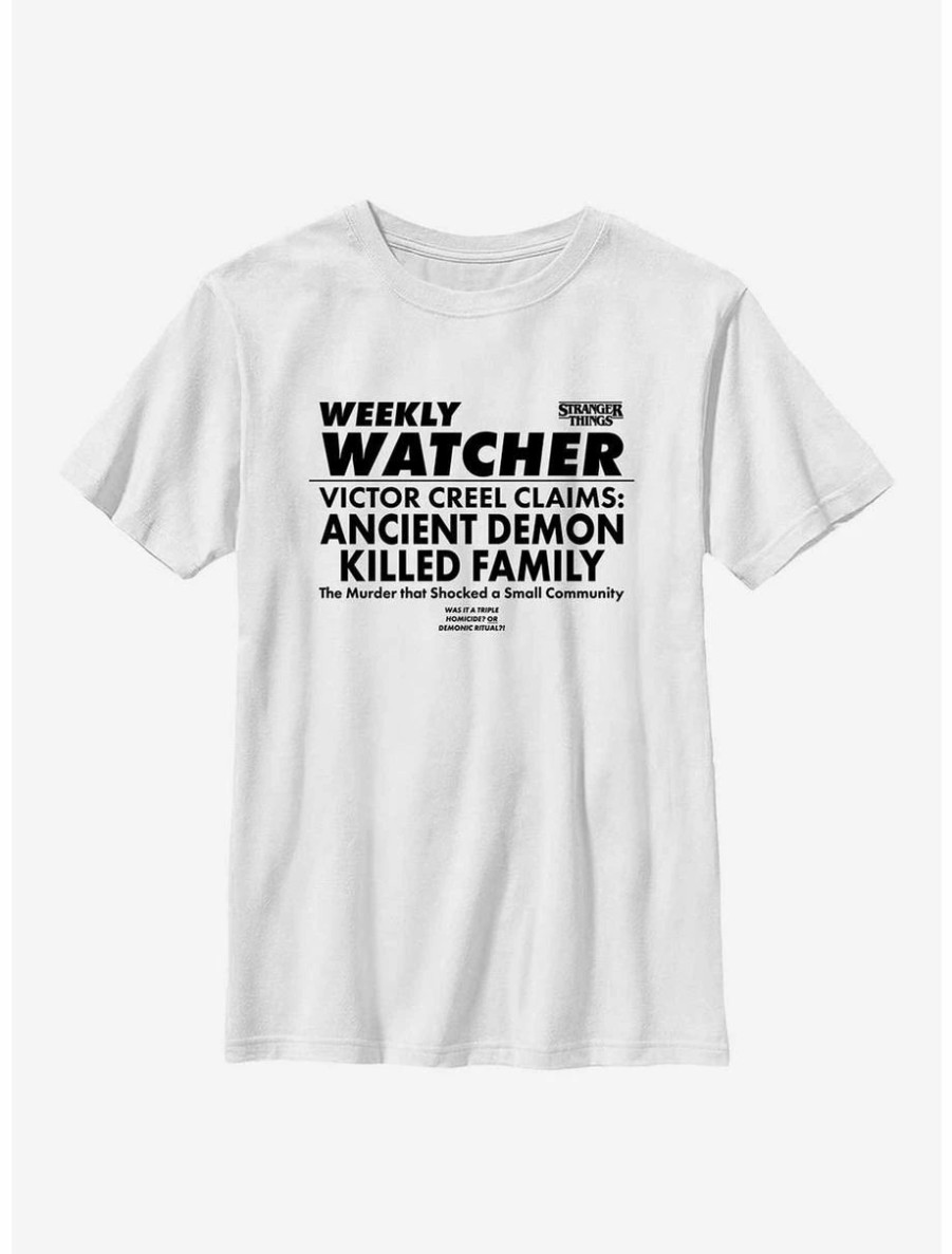 Youth | * Boxlunch Stranger Things Weekly Watcher Youth T-Shirt