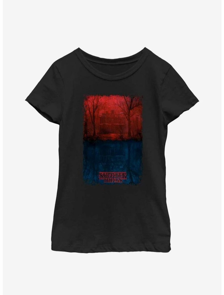 Youth | * Boxlunch Stranger Things Creel House Upside Down Youth Girls T-Shirt