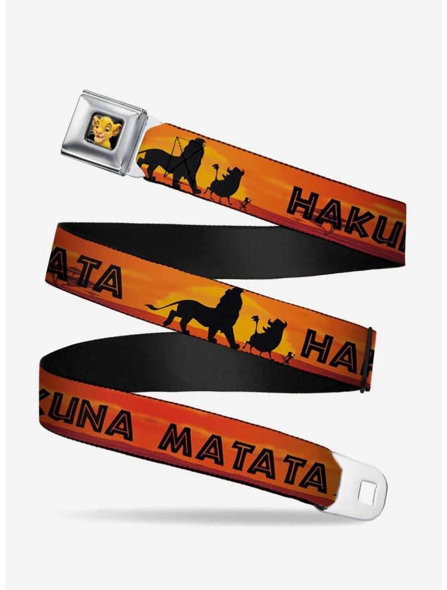 Accessories | * Boxlunch Disney The Lion King Hakuna Matata Sunset Youth Seatbelt Belt