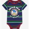 Infant | * Disney Donald Duck Moody Striped Infant One-Piece Boxlunch Exclusive