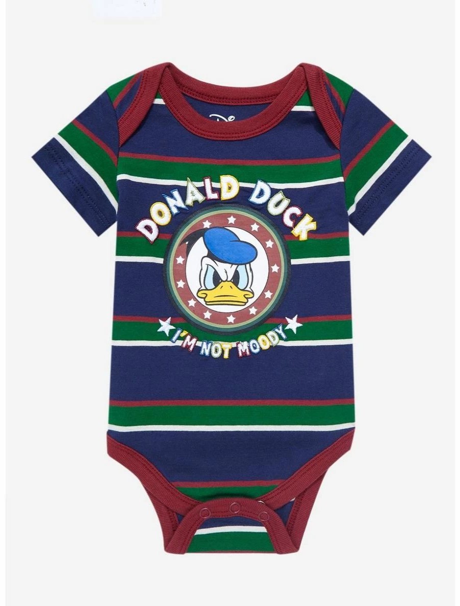 Infant | * Disney Donald Duck Moody Striped Infant One-Piece Boxlunch Exclusive