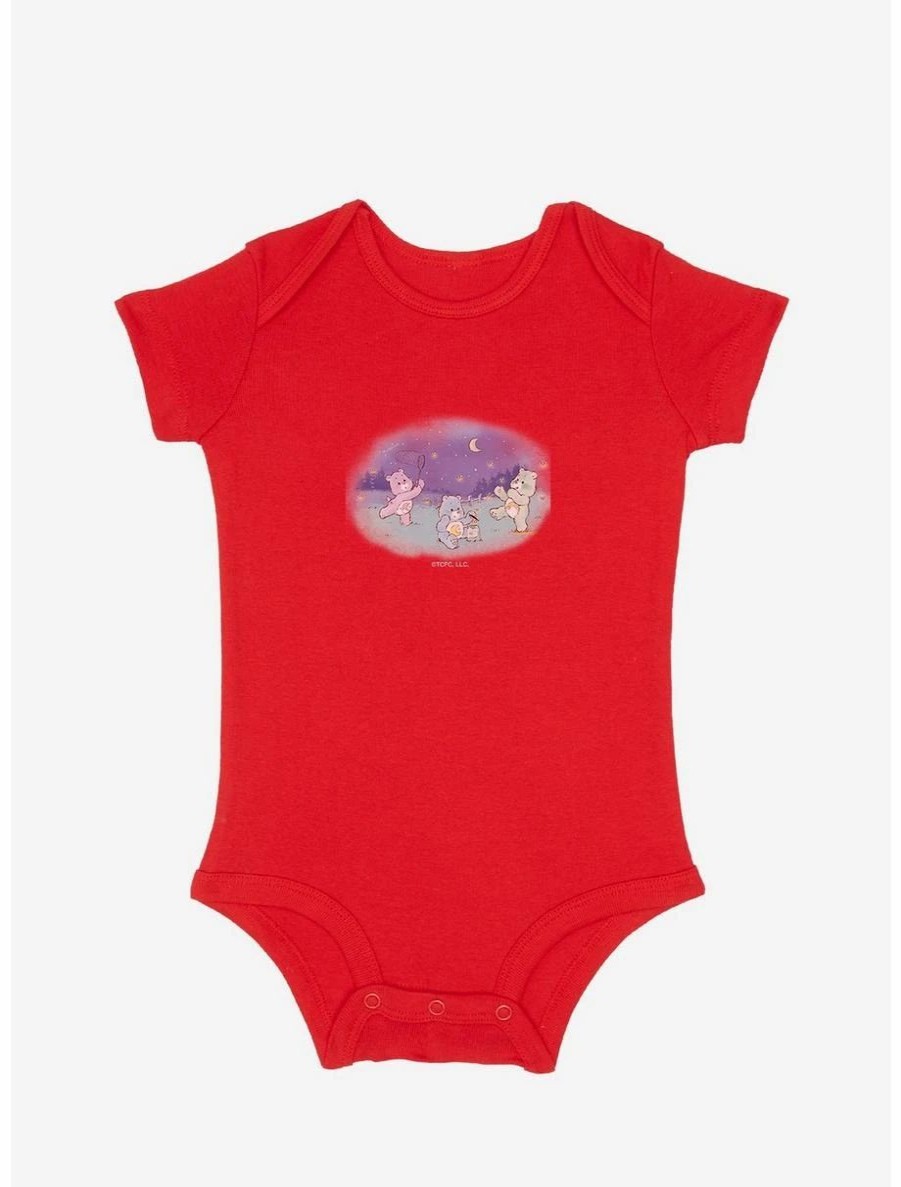 Infant | * Boxlunch Care Bears Sweet Dreams Bedtime And Wish Catching Fireflies Infant Bodysuit