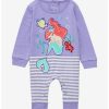 Infant | * Disney The Little Mermaid Ariel & Friends Striped Infant One-Piece Boxlunch Exclusive