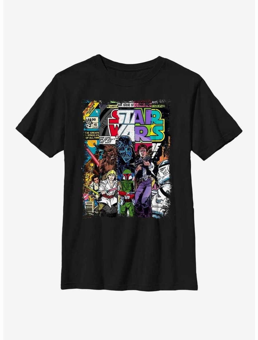 Youth | * Boxlunch Star Wars Classic Comic Cover Strips Youth T-Shirt