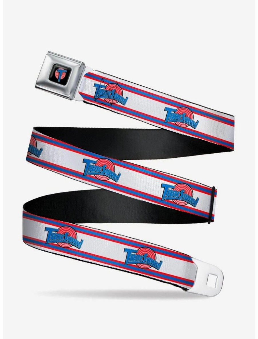 Accessories | * Boxlunch Space Jam Tune Squad Logo Stripe Youth Seatbelt Belt