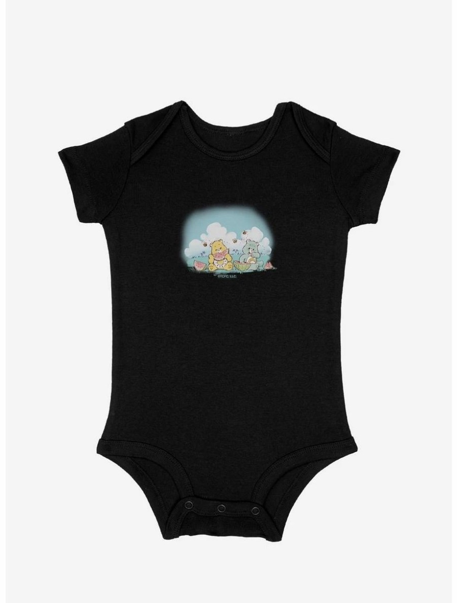 Infant | * Boxlunch Care Bears Funshine And Wish Bear Eating Watermelons Infant Bodysuit