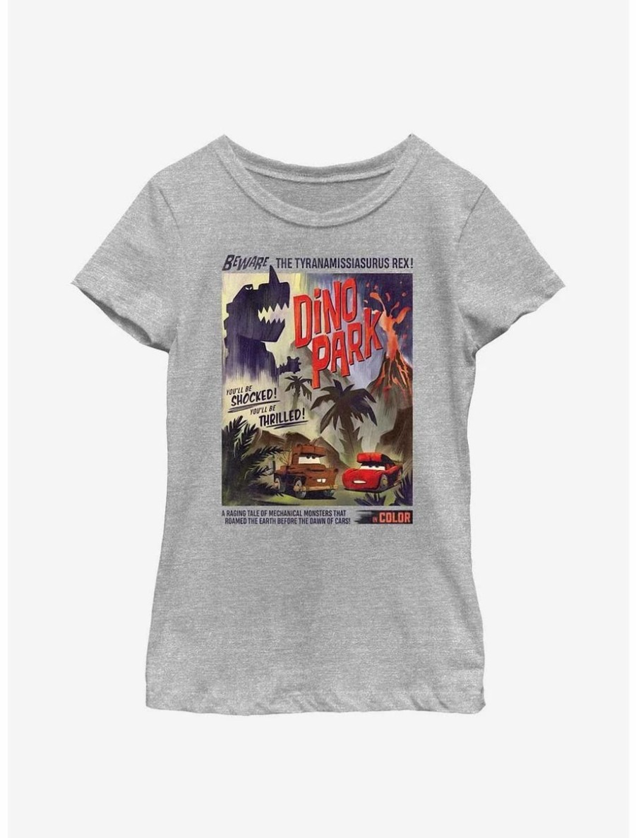 Youth | * Boxlunch Disney Pixar Cars Dino Park Retro Poster Youth Girls T-Shirt