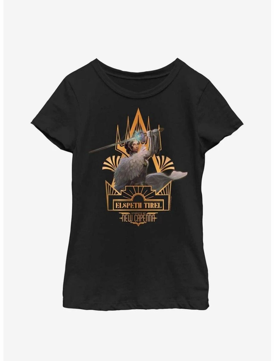 Youth | * Boxlunch Magic: The Gathering Streets Of New Capenna Elspeth Tirel Deco Youth Girls T-Shirt