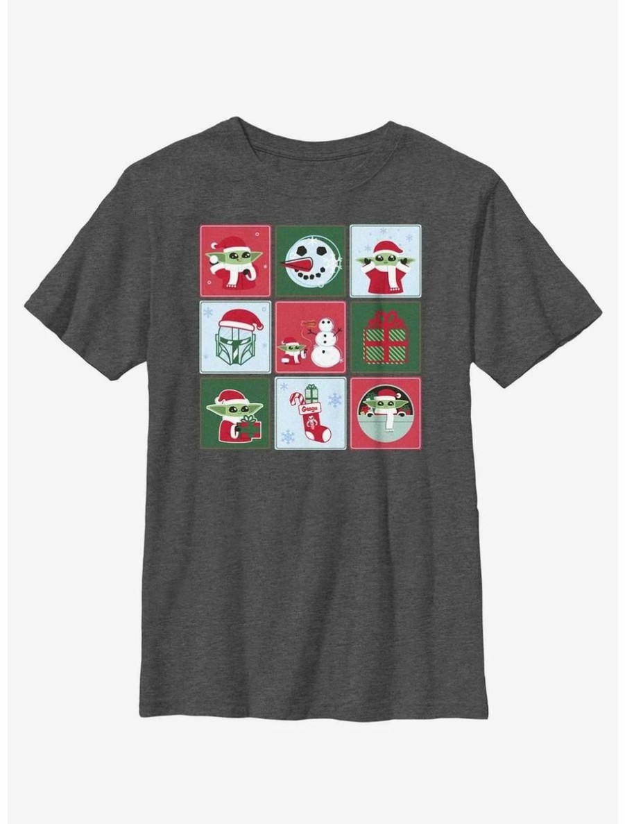 Youth | * Boxlunch Star Wars The Mandalorian Holiday Boxes Youth T-Shirt