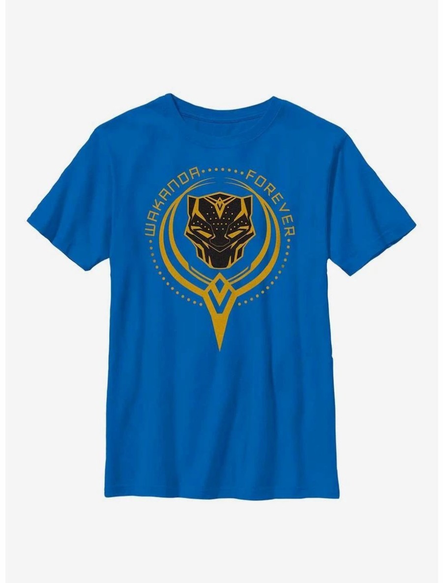 Youth | * Boxlunch Marvel Black Panther: Wakanda Forever Golden Badge Youth T-Shirt