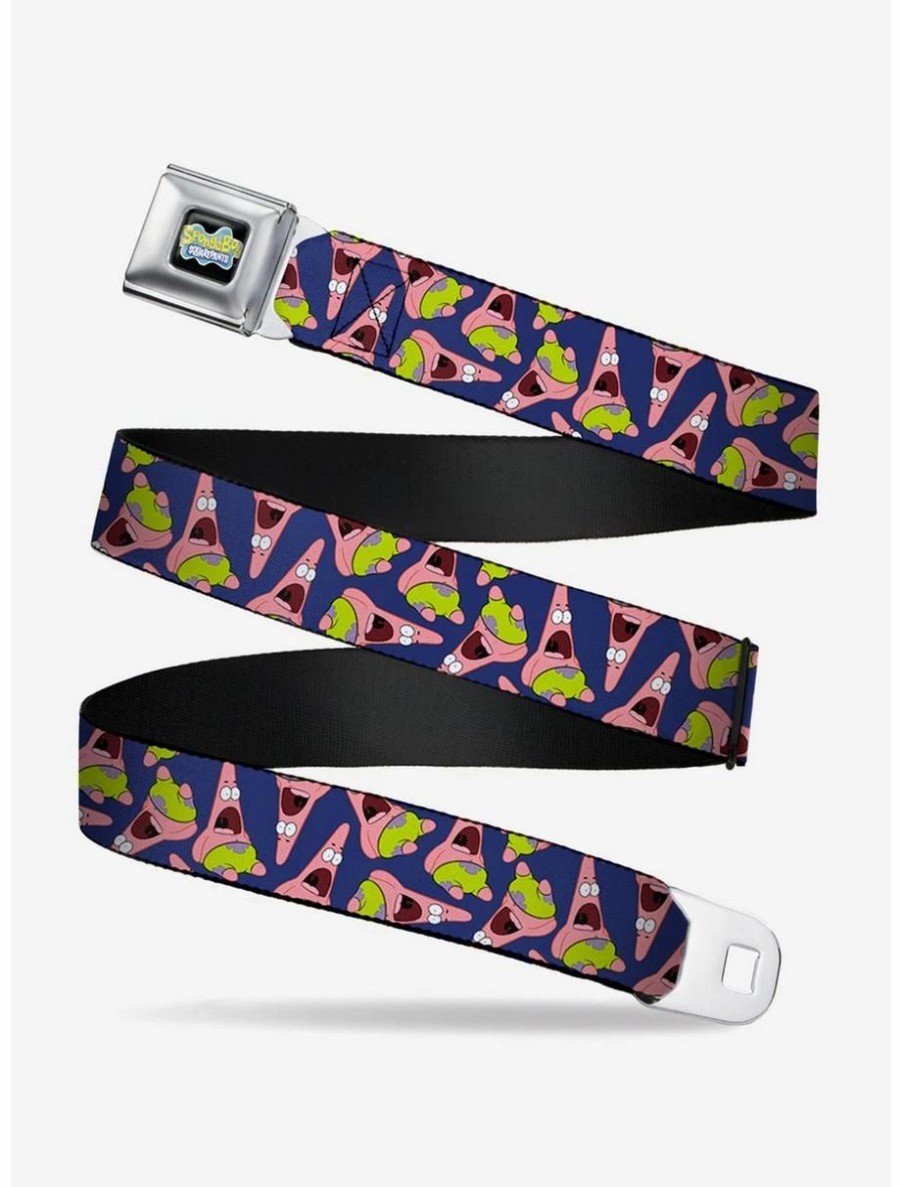 Accessories | * Boxlunch Spongebob Squarepants Patrick Starfish Pose Scattered Youth Seatbelt Belt