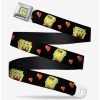 Accessories | * Boxlunch Spongebob Squarepants Love Eyes Hearts Youth Seatbelt Belt