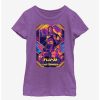 Youth | * Boxlunch Marvel Thor: Love And Thunder Neon Poster Youth Girls T-Shirt