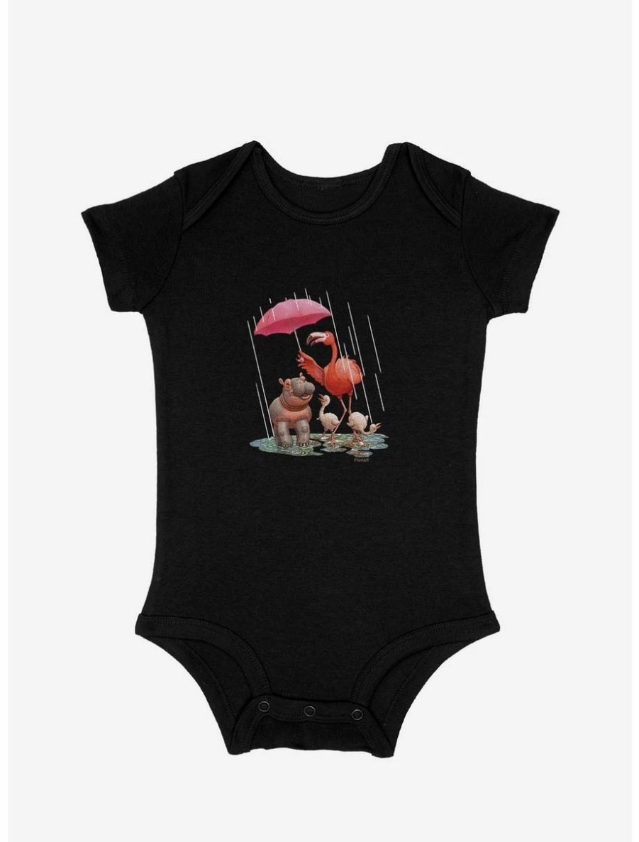 Infant | * Boxlunch Fiona The Hippo Valentine'S Day Rainy Day Infant Bodysuit