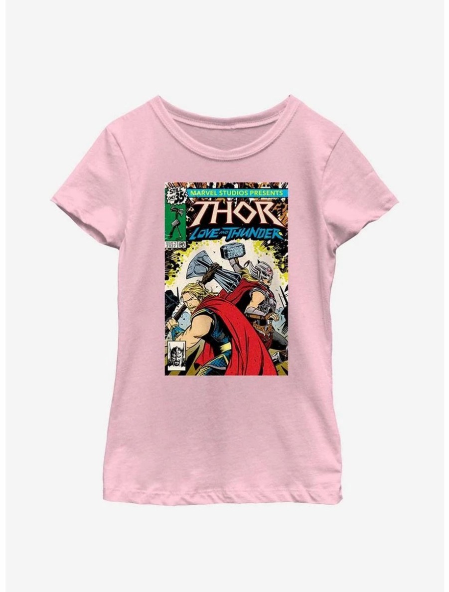 Youth | * Boxlunch Marvel Thor: Love And Thunder Comic Cover Youth Girls T-Shirt