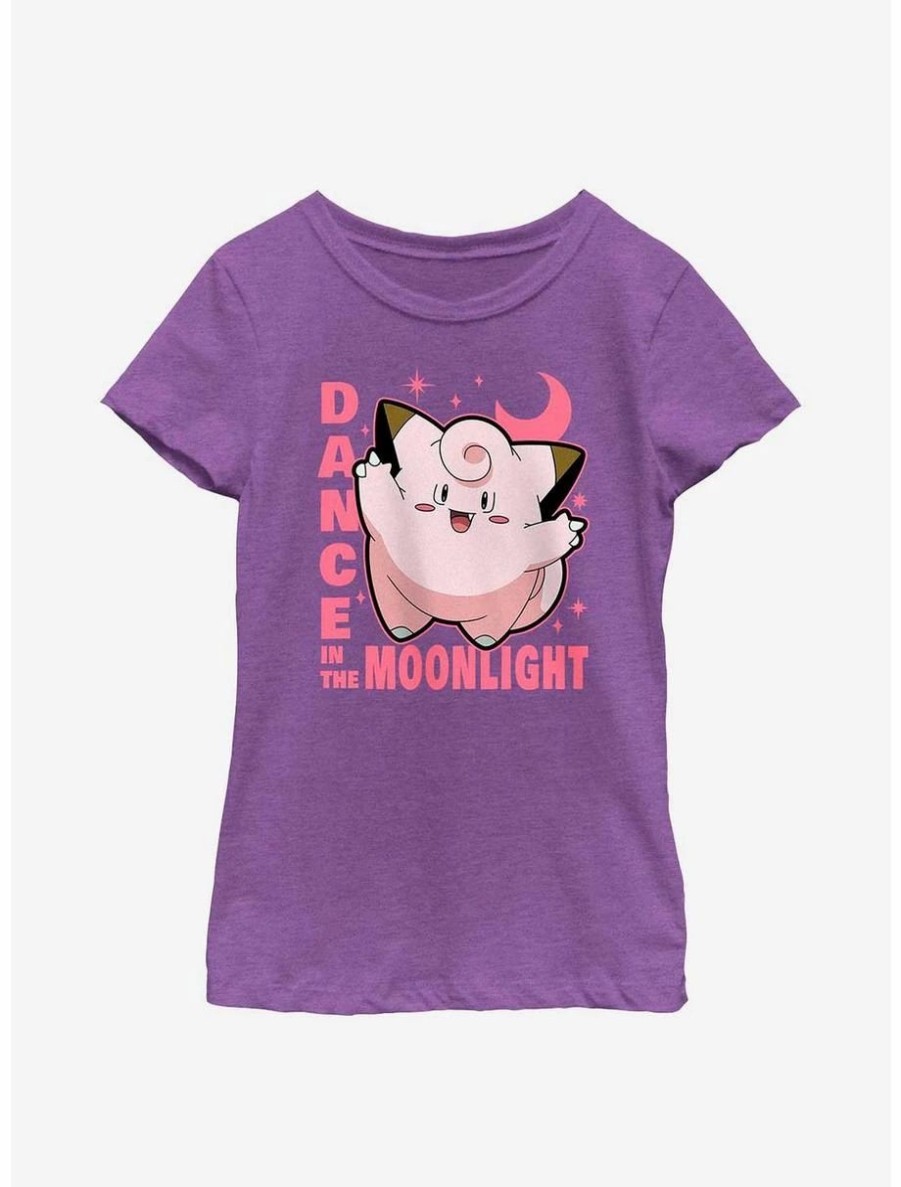 Youth | * Boxlunch Pokemon Clefairy Dance In The Moonlight Youth Girls T-Shirt