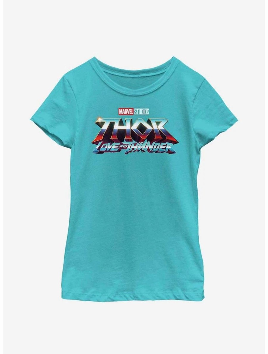 Youth | * Boxlunch Marvel Thor: Love And Thunder Logo Youth Girls T-Shirt