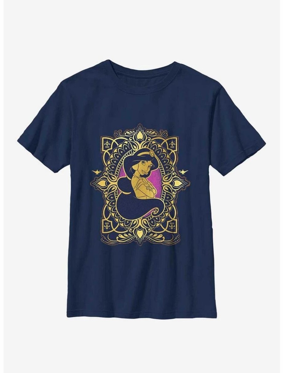 Youth | * Boxlunch Disney Aladdin 30Th Anniversary Jasmine Badge Youth T-Shirt