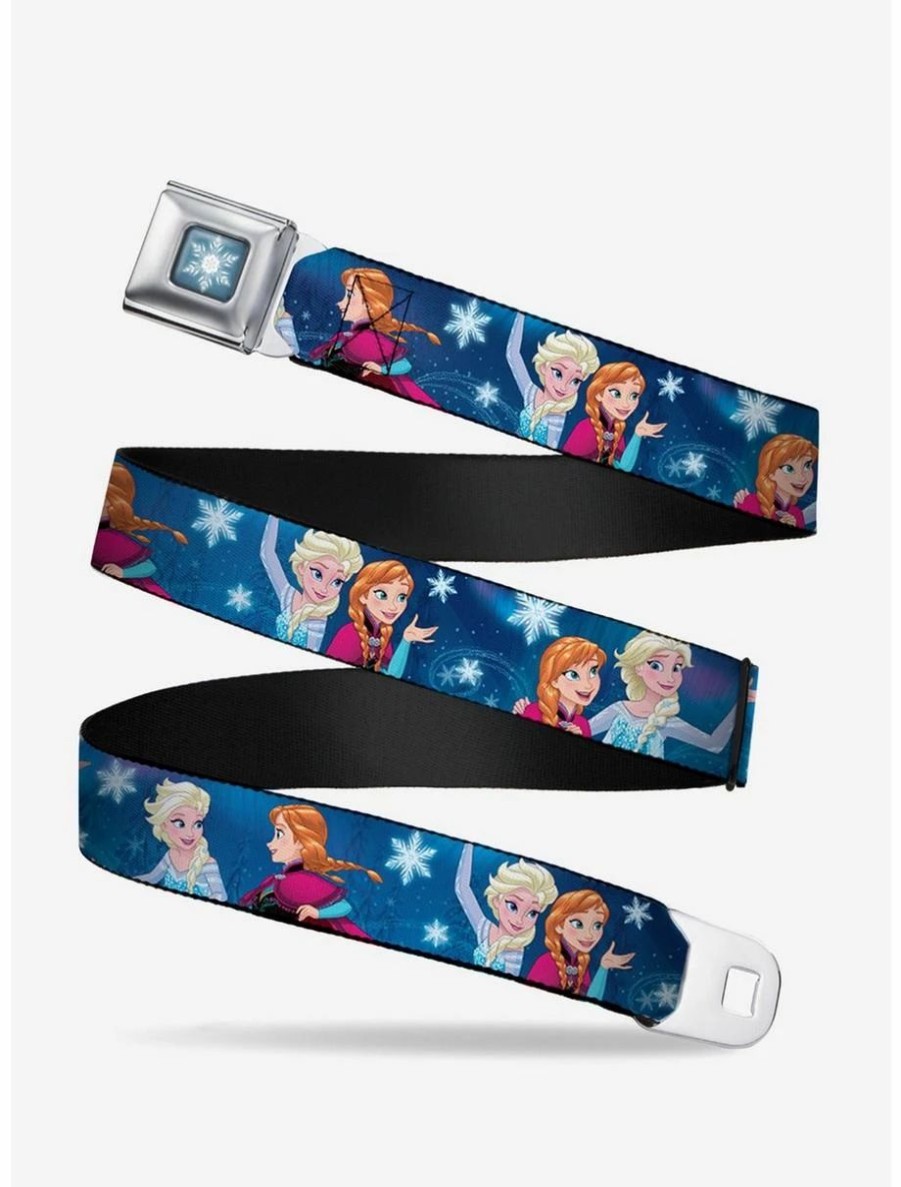 Accessories | * Boxlunch Disney Frozen Elsa Anna 3 Poses Snowflakes Youth Seatbelt Belt