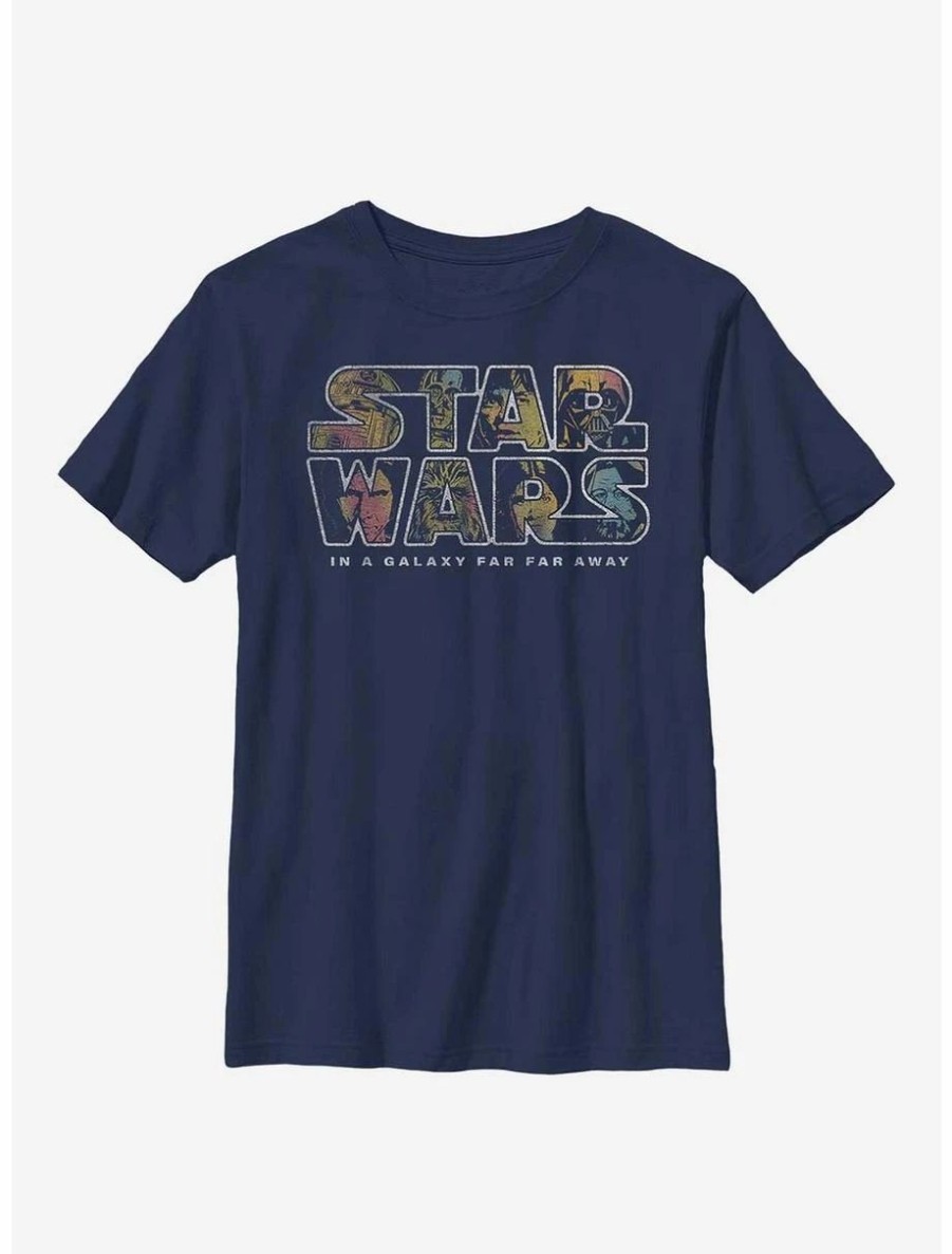 Youth | * Boxlunch Star Wars Pop Logo Fill Youth T-Shirt