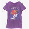 Youth | * Boxlunch Disney The Little Mermaid Ariel Surf Style Silhouette Youth Girls T-Shirt