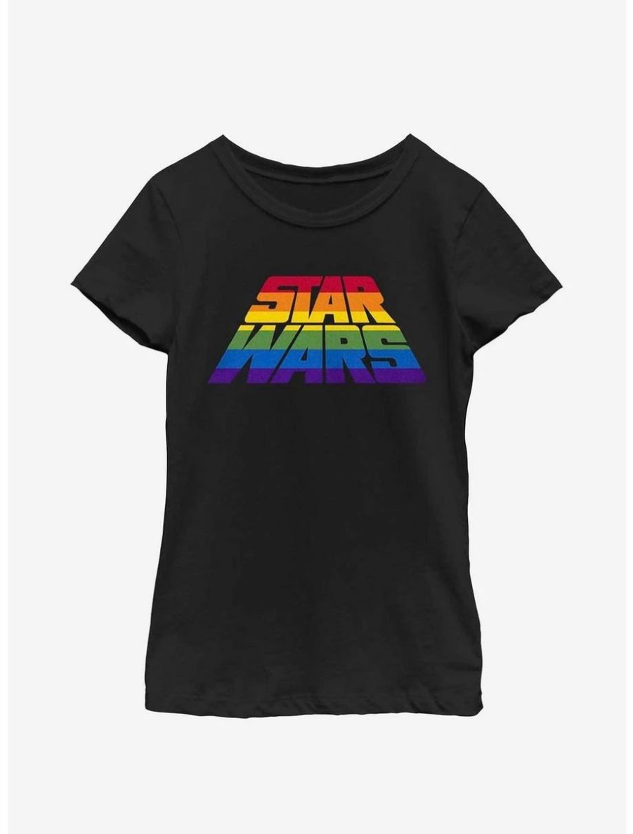 Youth | * Boxlunch Star Wars Rainbow Logo Youth Girls T-Shirt