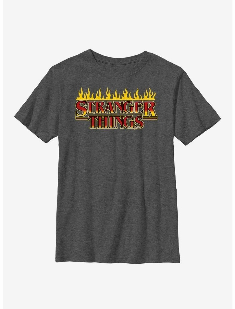 Youth | * Boxlunch Stranger Things Flaming Logo Youth T-Shirt