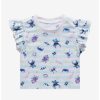 Toddler | * Disney Lilo & Stitch: The Series Stitch & Angel Allover Print Toddler Ruffle T-Shirt Boxlunch Exclusive