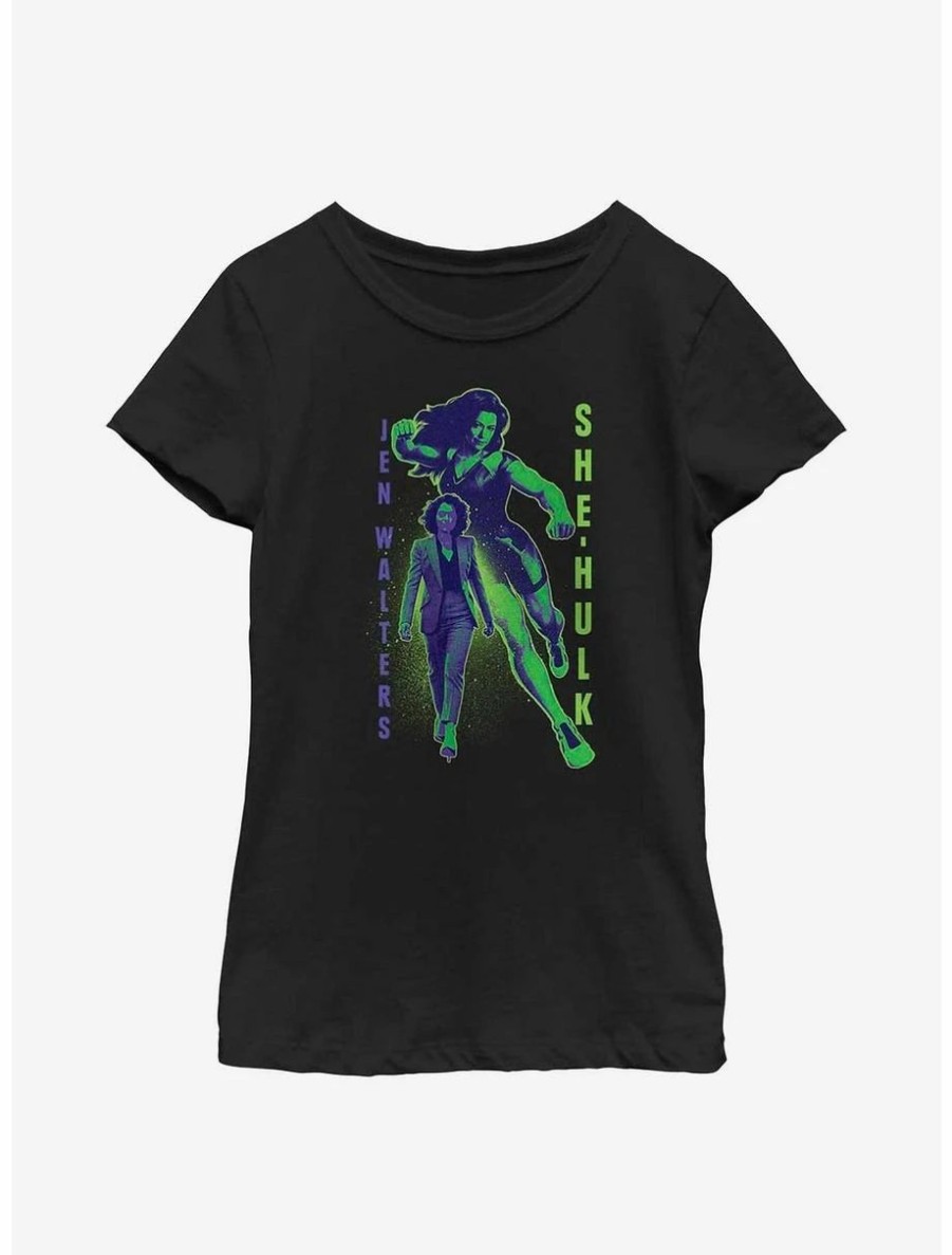 Youth | * Boxlunch Marvel She-Hulk Walters Gradient Youth Girls T-Shirt