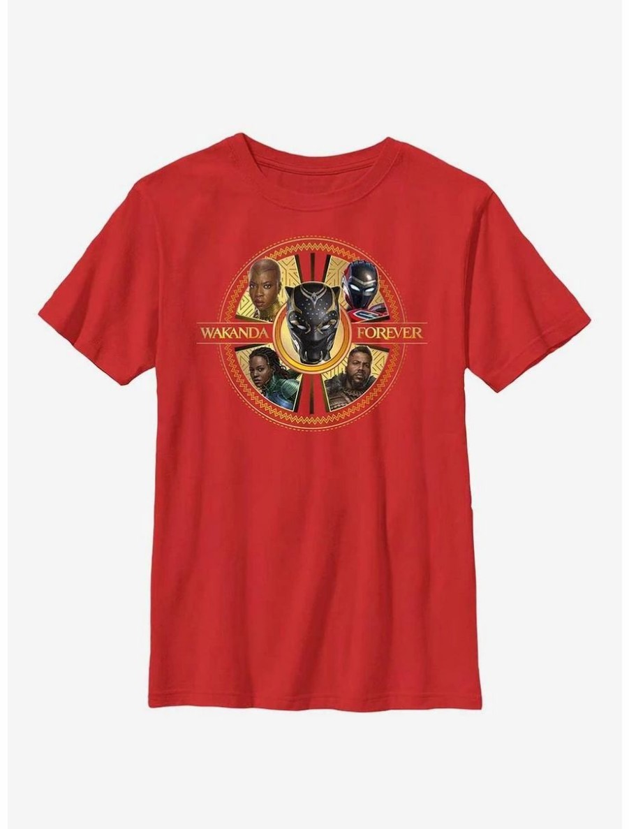 Youth | * Boxlunch Marvel Black Panther: Wakanda Forever Warrior Heroes Badge Youth T-Shirt