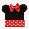 Accessories | * Disney Minnie Mouse Youth Pom Cuff Beanie Boxlunch Exclusive