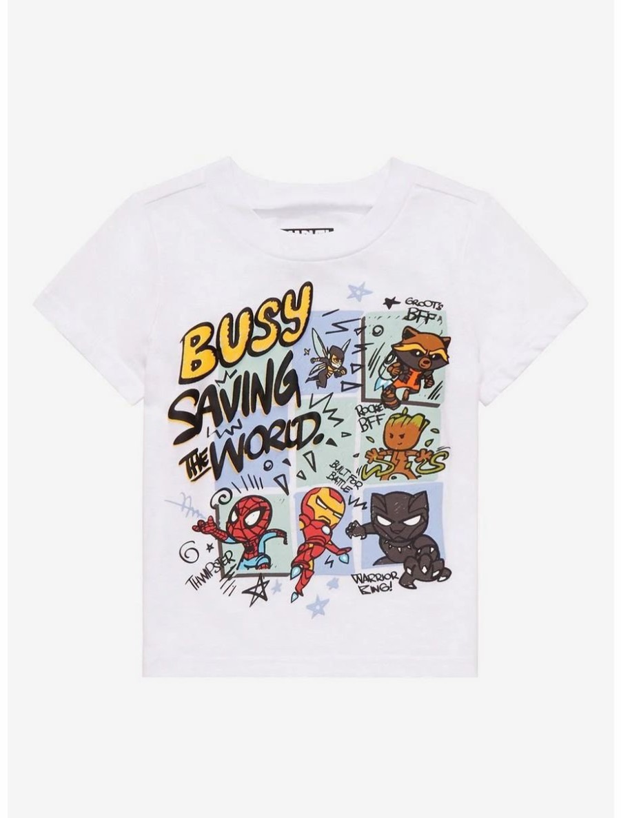 Toddler | * Boxlunch Marvel Superheroes Busy Saving The World Toddler T-Shirt