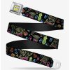 Accessories | * Boxlunch Spongebob Squarepants Electric Spongebob Poses Elements Youth Seatbelt Belt