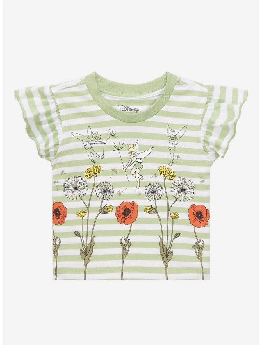 Toddler | * Our Universe Disney Peter Pan Tinker Bell Striped Ruffled Toddler T-Shirt Boxlunch Exclusive