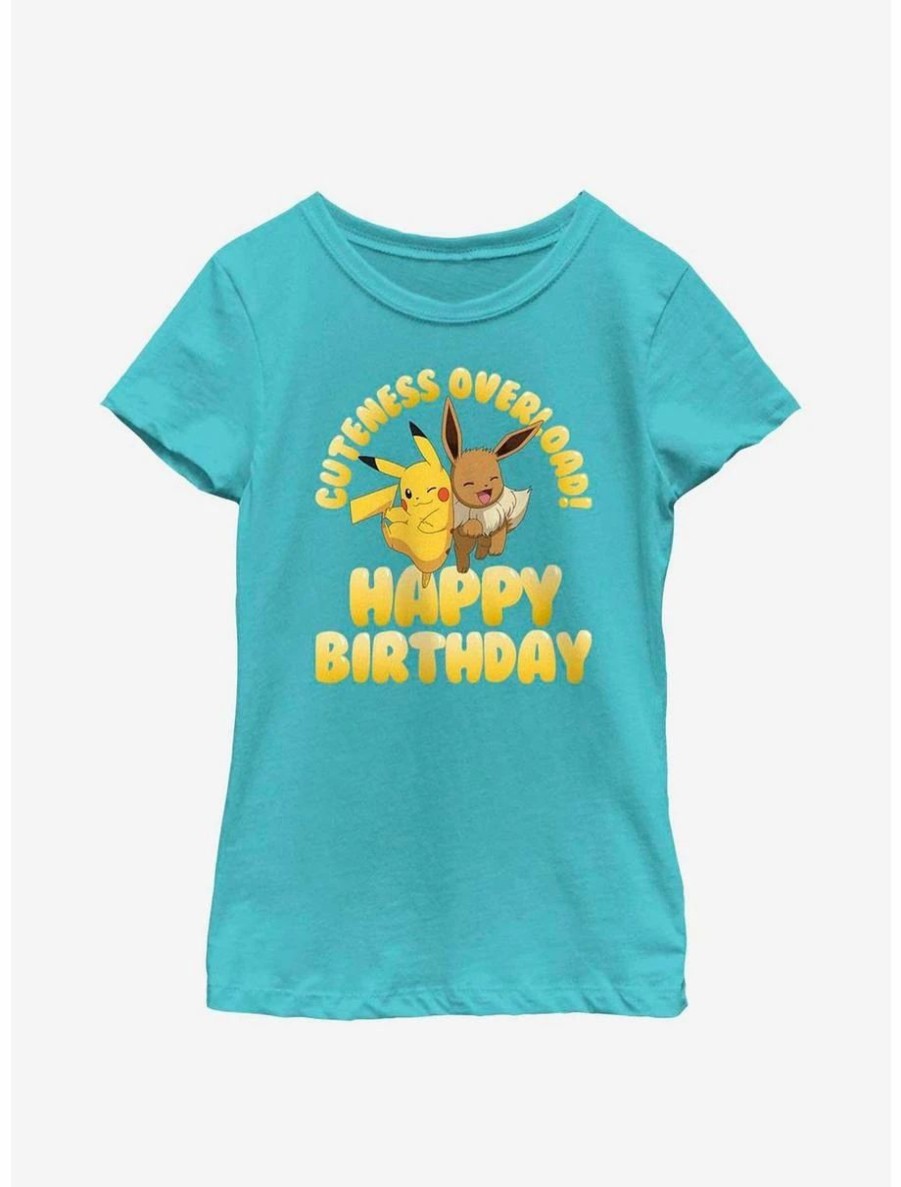 Youth | * Boxlunch Pokemon Cuteness Overload Happy Birthday Youth Girls T-Shirt