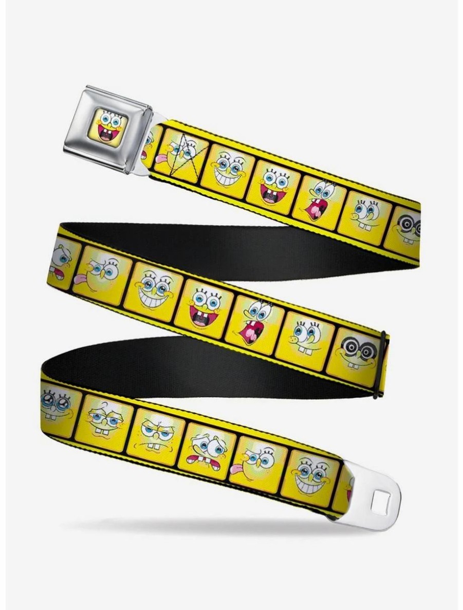 Accessories | * Boxlunch Spongebob Squarepants Expressions Filmstrip Youth Seatbelt Belt