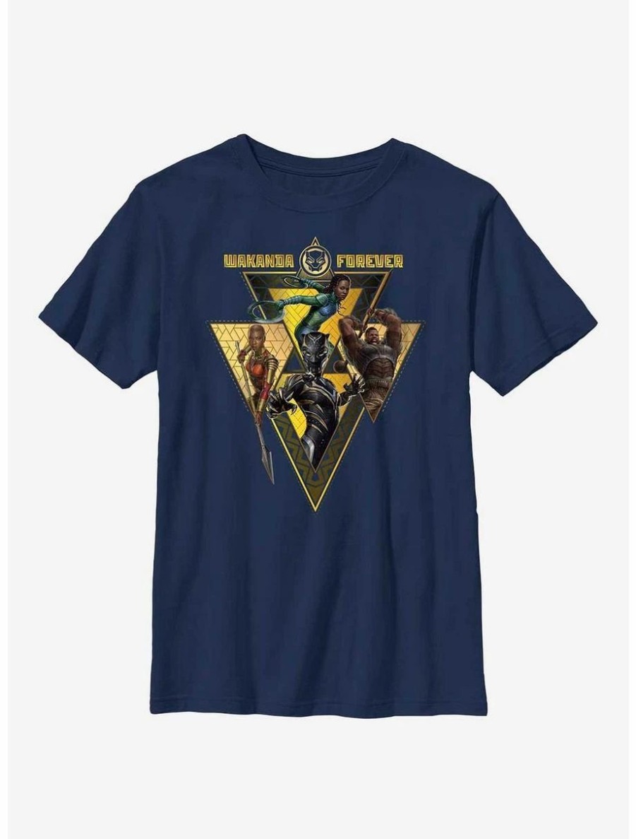 Youth | * Boxlunch Marvel Black Panther: Wakanda Forever Warrior Heroes Badge Youth T-Shirt