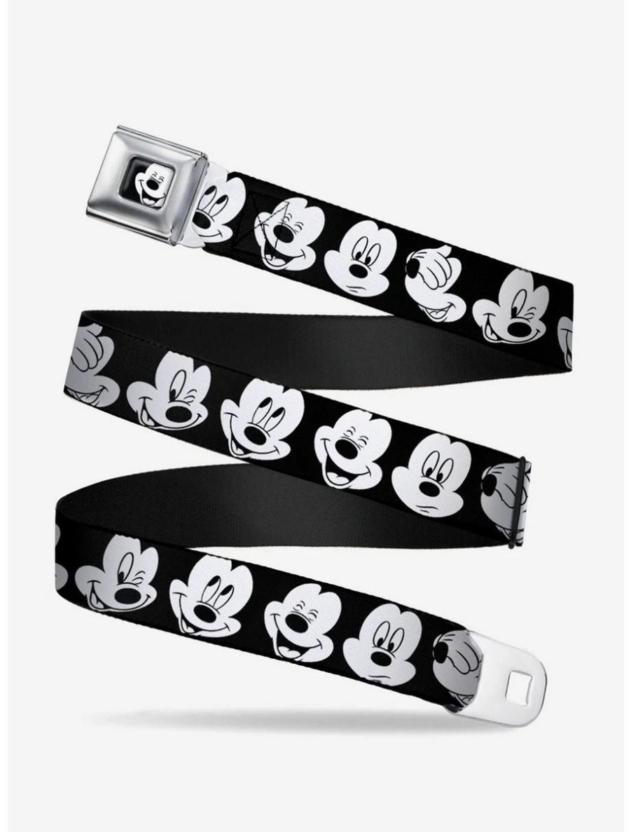 Accessories | * Boxlunch Disney Mickey Mouse Expressions Close Up Youth Seatbelt Belt