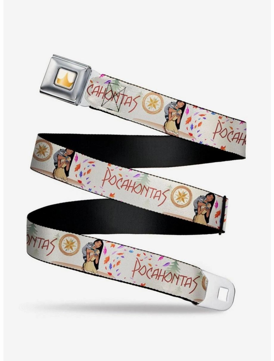 Accessories | * Boxlunch Disney Pocahontas And Meeko Compass Youth Seatbelt Belt