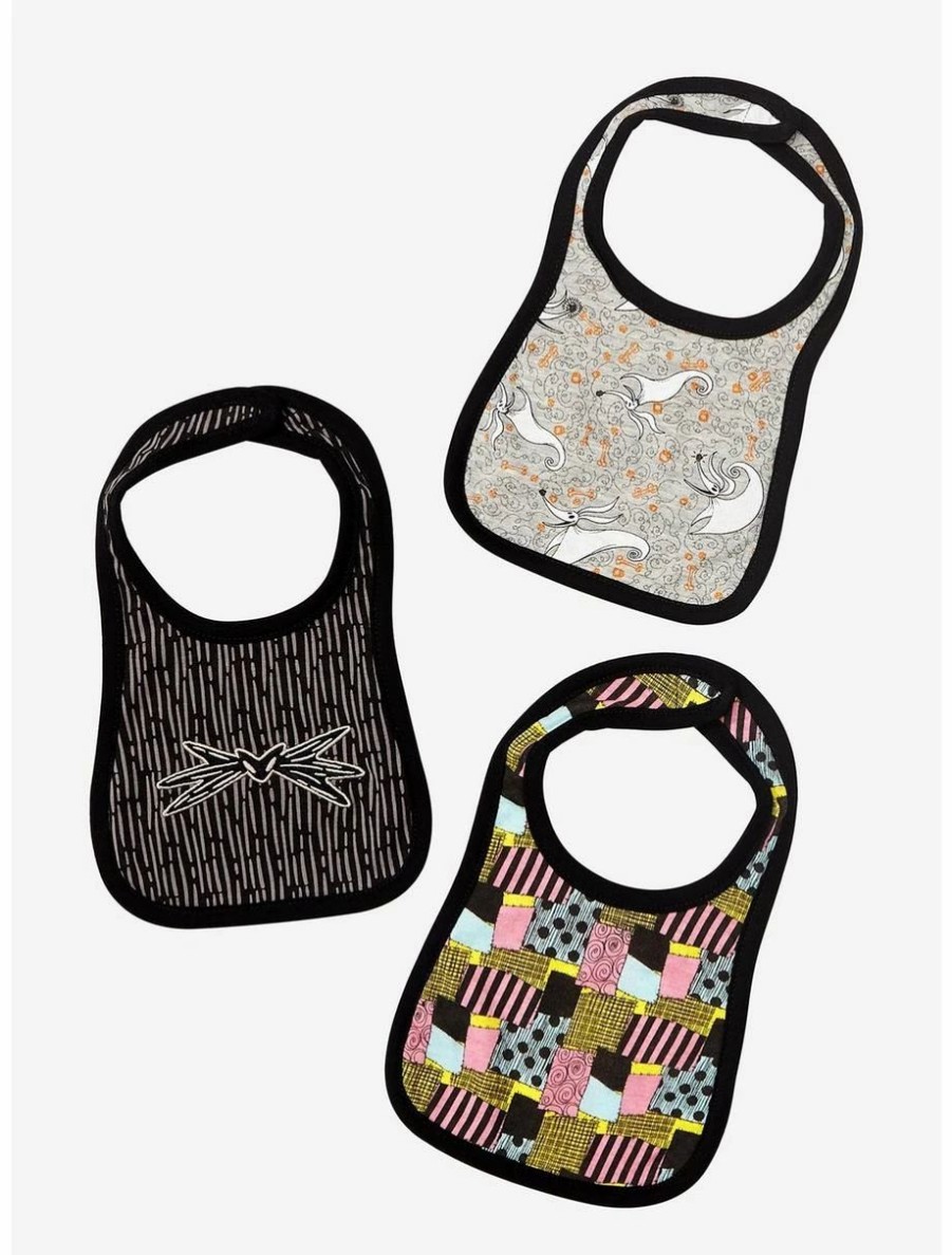 Accessories | * Disney The Nightmare Before Christmas Patterns Infant Bib Set Boxlunch Exclusive