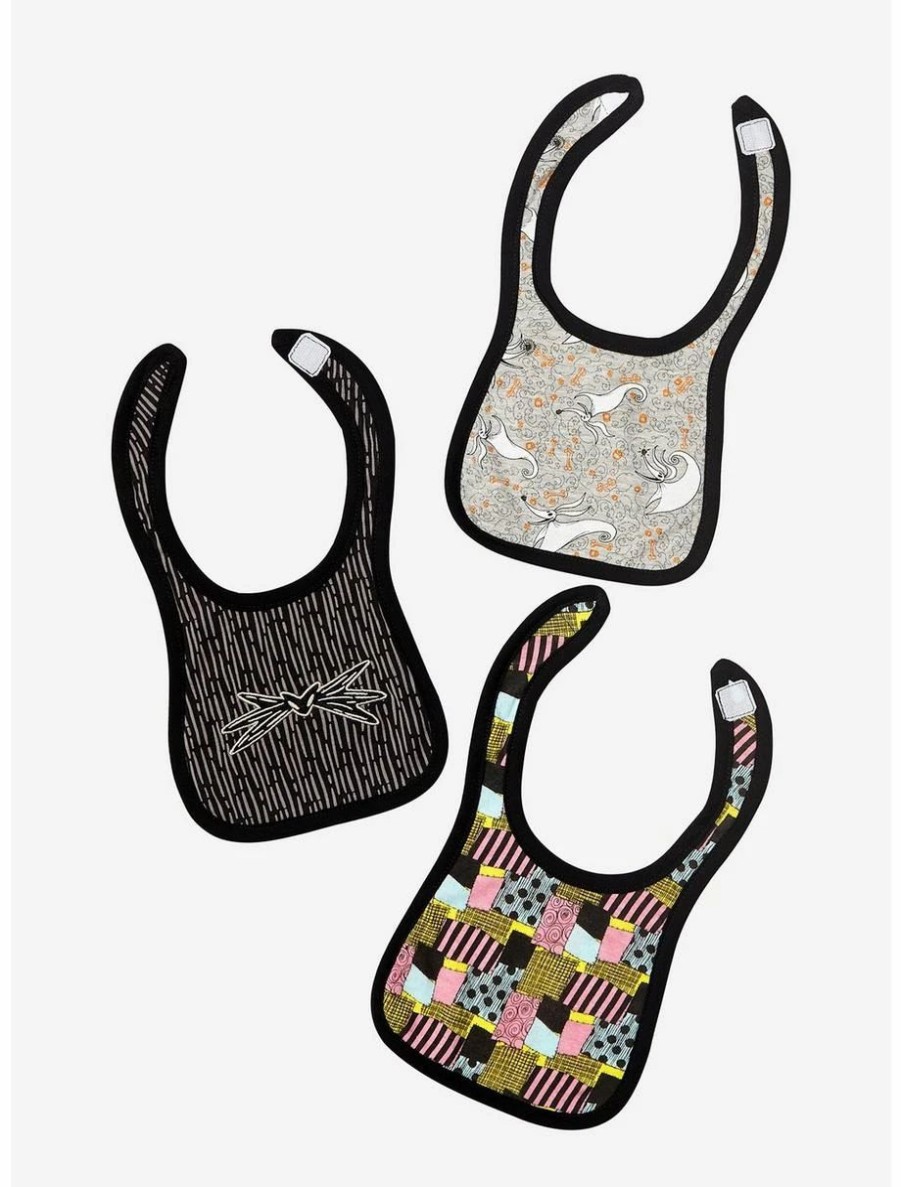 Accessories | * Disney The Nightmare Before Christmas Patterns Infant Bib Set Boxlunch Exclusive