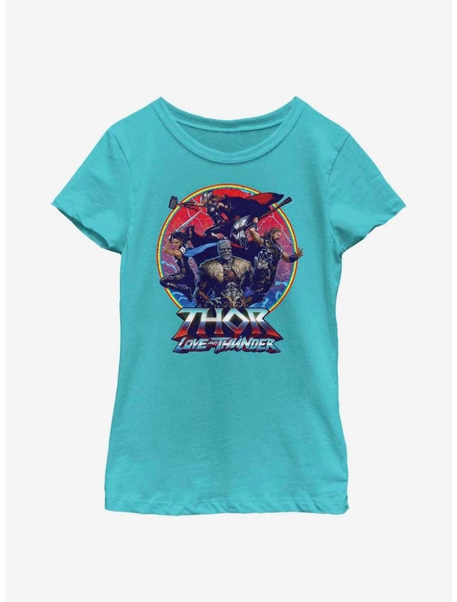 Youth | * Boxlunch Marvel Thor: Love And Thunder Group Emblem Youth Girls T-Shirt