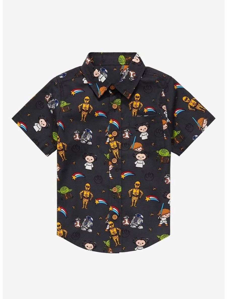 Toddler | * Our Universe Star Wars Chibi Rebels Toddler Woven Button-Up Boxlunch Exclusive