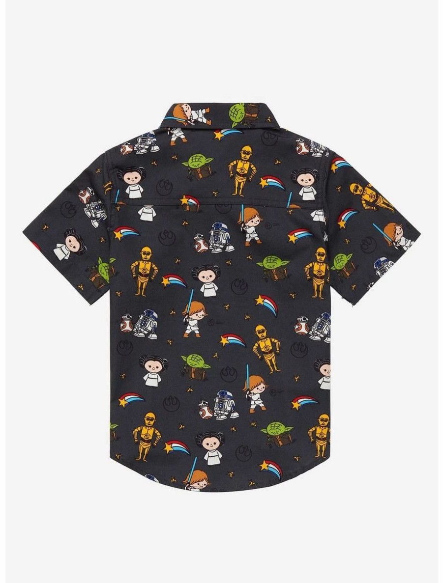 Toddler | * Our Universe Star Wars Chibi Rebels Toddler Woven Button-Up Boxlunch Exclusive